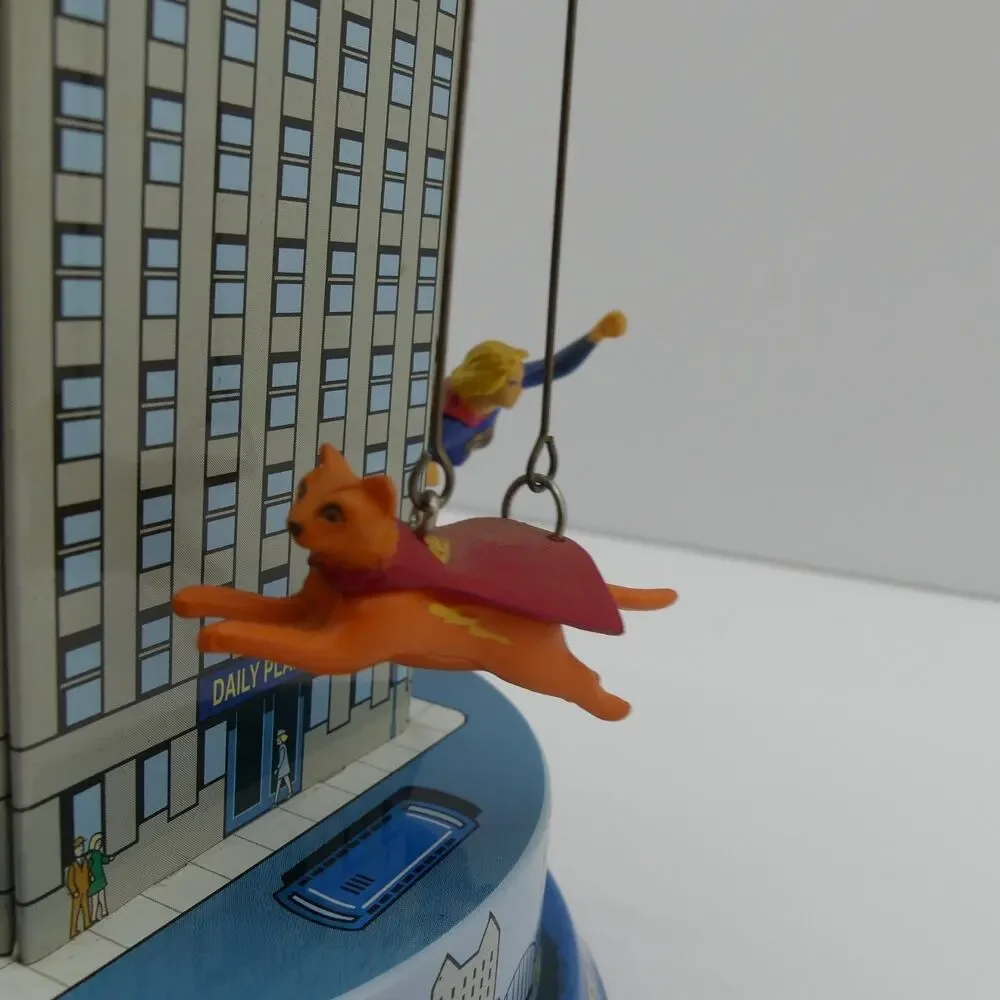 Superman Classic Tin Carousel Toy Schylling 2001 Krypto Streaky Supergirl